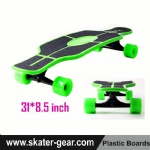 31*8.5 inch plastic Cruiser longboard Green