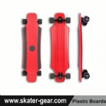 36*9 inch Pintail plastic freeride longboard Red