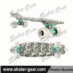 22.5*6 inch Penny style printing skateboard flower