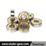 SKATERGEAR 608 ZZ skateboard bearings with Gold Seal