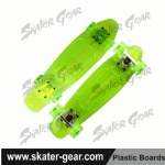 22.5*6 inch transparent Penny style skateboard GREEN