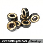 SKATERGEAR 608 ZZ skateboard bearings with Gold Seal