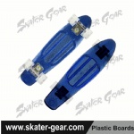 22.5*6 inch transparent Penny style skateboard BLUE