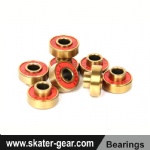 SKATERGEAR 608 RS Gold Biltin Style Skateboard&Longboard bearings