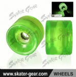 SKATERGEAR 70*51MM Green LED wheels