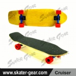 SKATERGEAR 29.75*8.75inch Yellow Maple Cruiser Skateboard
