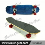SKATERGEAR 29.75*8.75inch Blue Maple Cruiser Skateboard