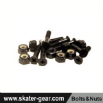 SKATERGEAR Skateboard bolts&nuts 1 inch Phillips Head